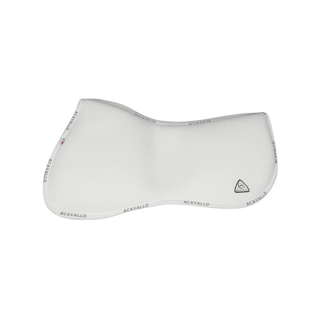 Acavallo Memory Foam Half Pad And Rear Riser, Farbe:White, Größe:2