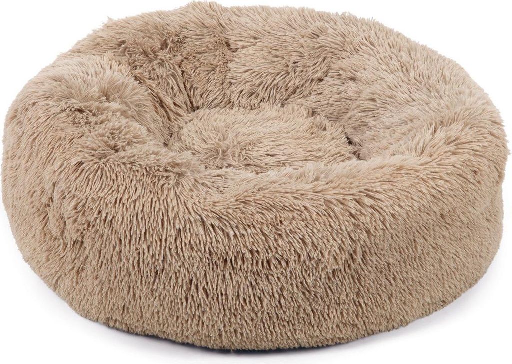 Beeztees Yali - Hundebett - Plusch - Beige - Diam. 70 cm