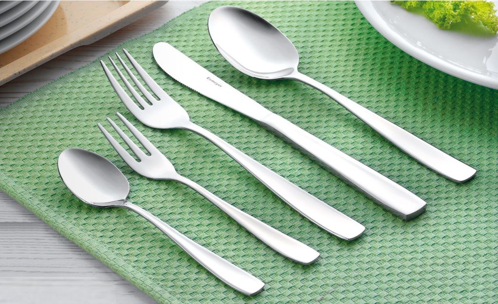 Esmeyer 36-tlg. Menü Besteck Set 'SASKIA' 18/10 Edelstahl poliert modern schlicht - 12 Personen