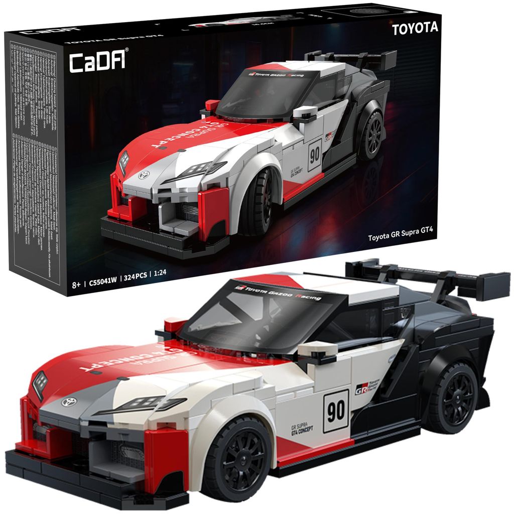 Cada racing Bauklötze Toyota GR Supra GT4 Rennwagen 324 Stück