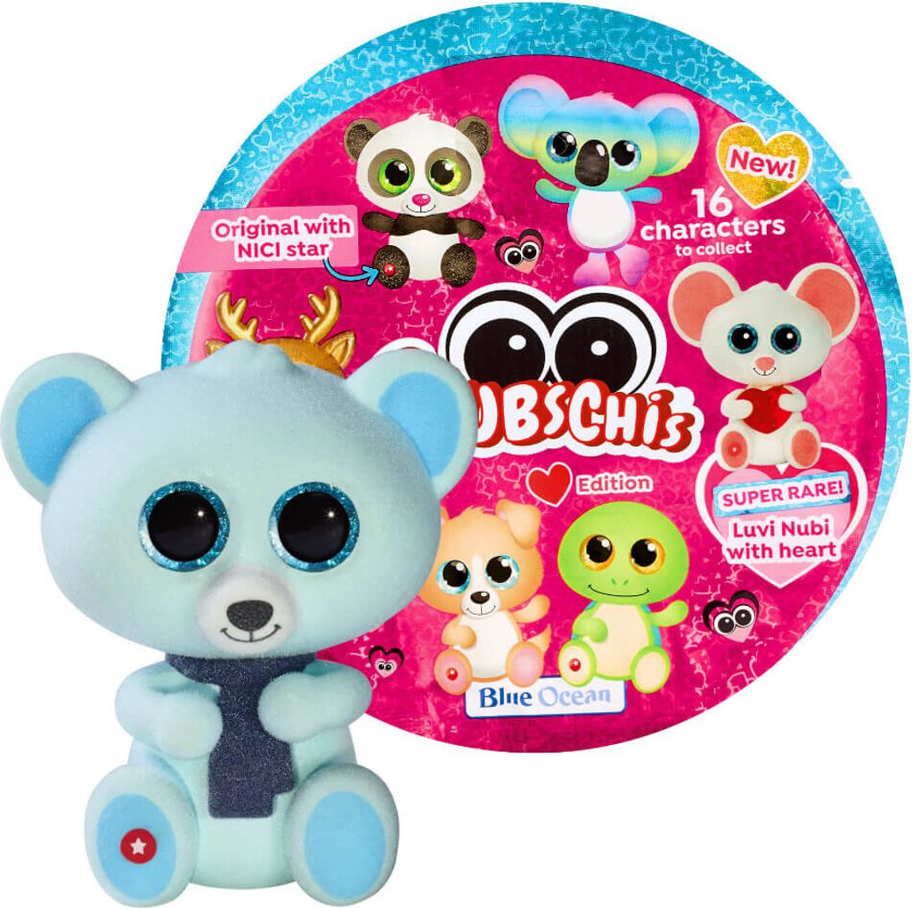 Blue Ocean Glubschis Sammelfiguren Herz Serie 2 - Glubschi Glitzer - Figur Benjie