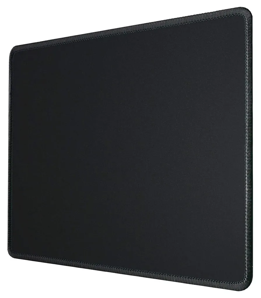 Tapis de souris gamer avec bordure cousue et base caoutchouc 25x20 cm