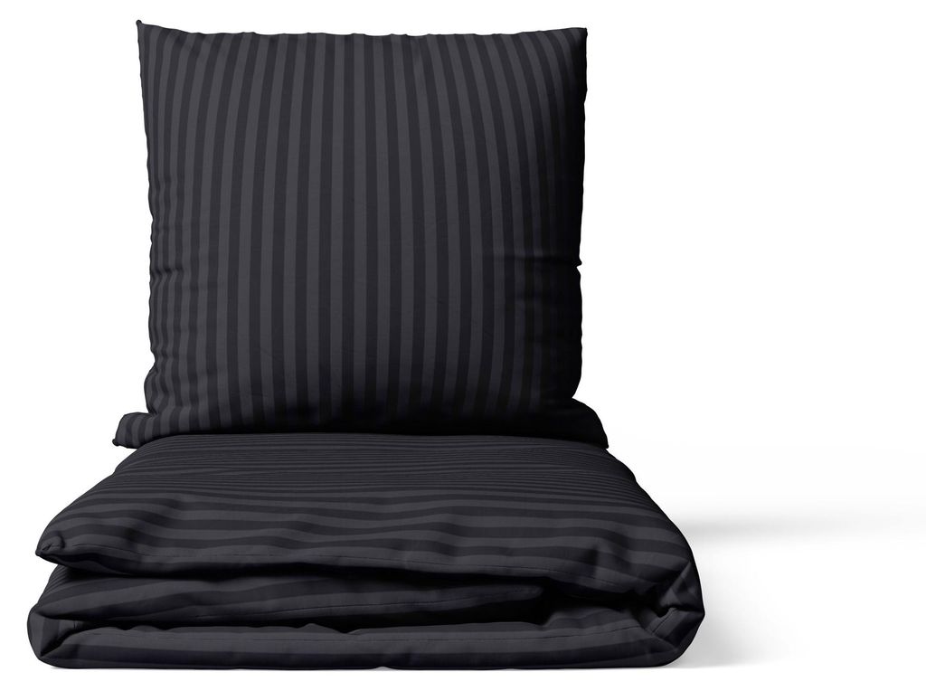 2-tlg Premium Damast Bettwäsche 135x200 + 80x80 cm mit YKK Produktbild 