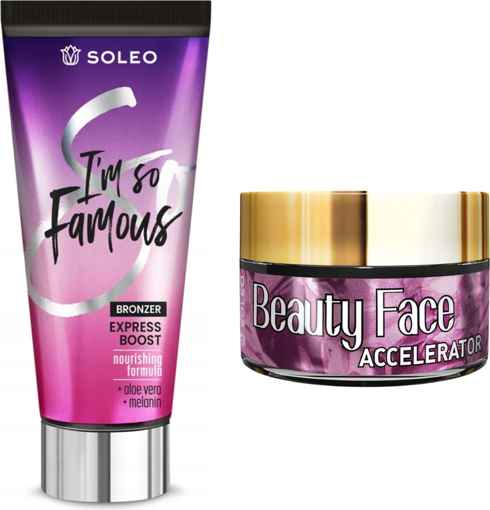 Combo Soleo I'm So Famous Bronzer e Crema Viso Beauty Jar Idratante