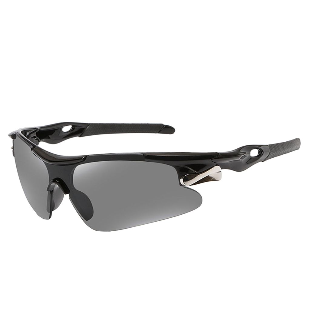Fahrradbrille Mit Polarisierten Gläsern Uv-Schutz Winddichte Ultraleichte Outdoor-Sportbrille-Grau