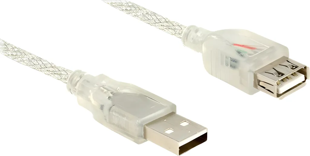 Prolunga USB 2.0 Delock 83881 Trasparente 1m - Offerta Speciale Online - 1