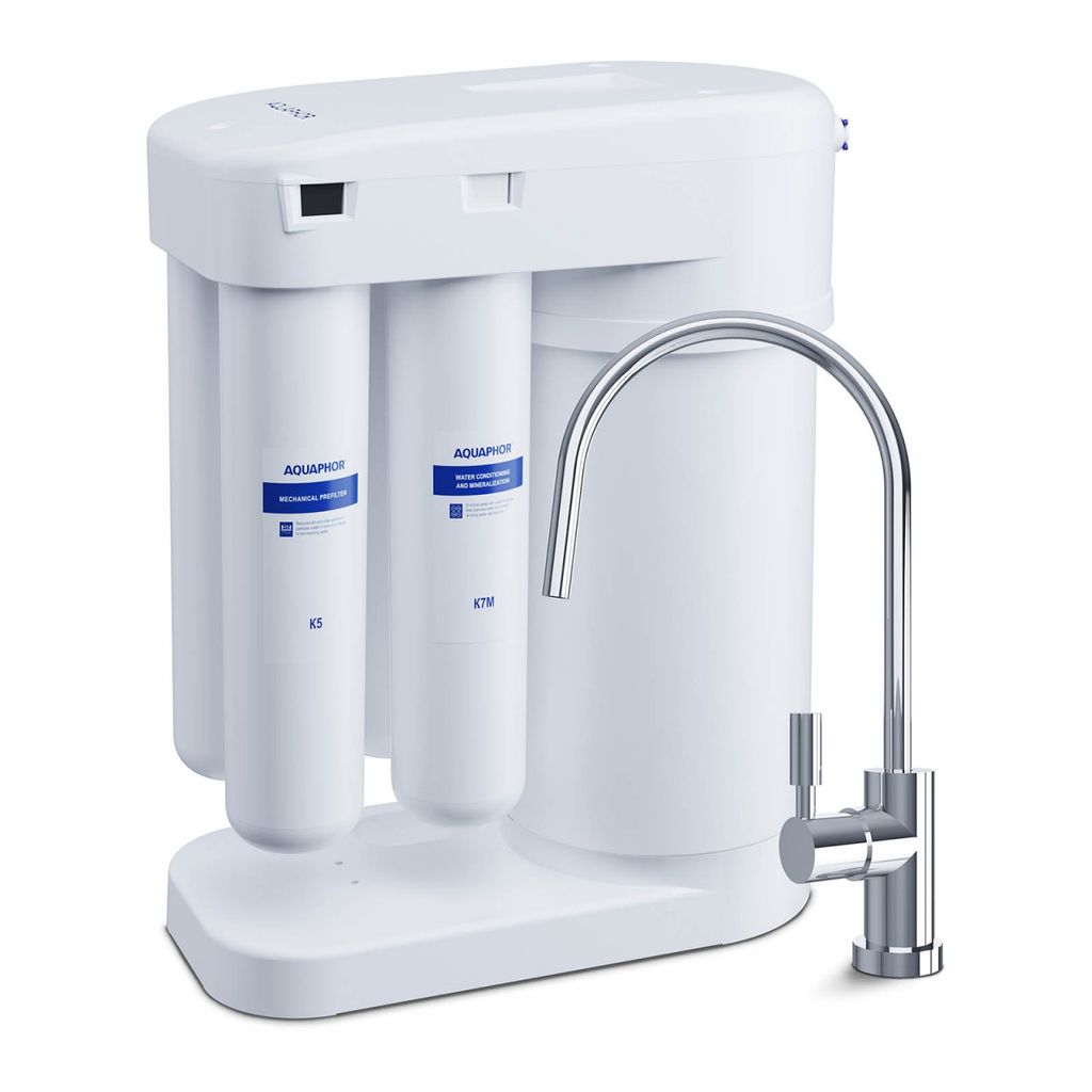 Aktivkohle System Wasserfilteranlage dreistufig mit Wasserhahn 2l/min 