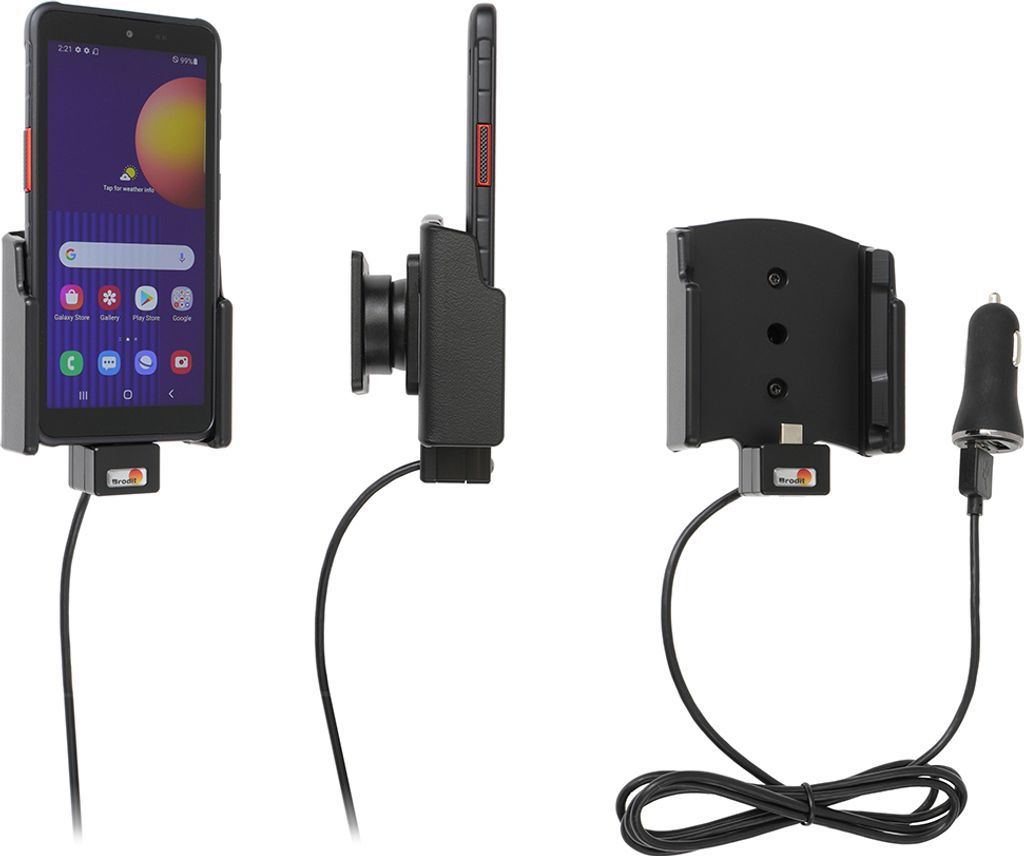 Brodit Gerätehalter 721242 mit Ladefunktion - für Smartphones - Samsung Galaxy Xcover 5