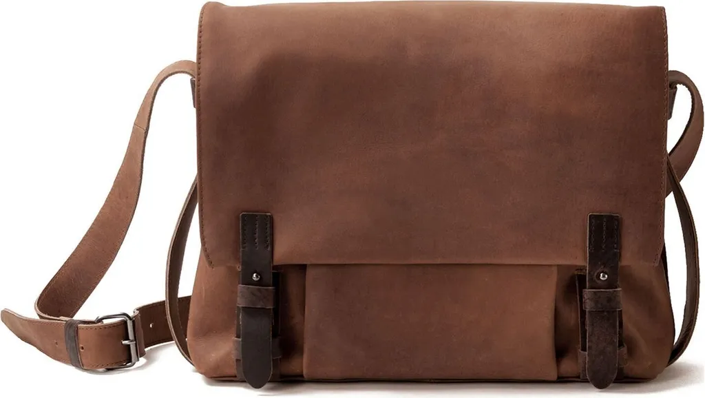 Serviette en cuir Harold's Antic Messengerbag brun pour ordinateur