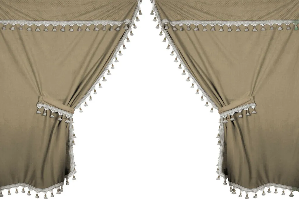 Rideaux de Cabine pour Poids Lourd Lampa en Microfibre Douce - Coloris Beige