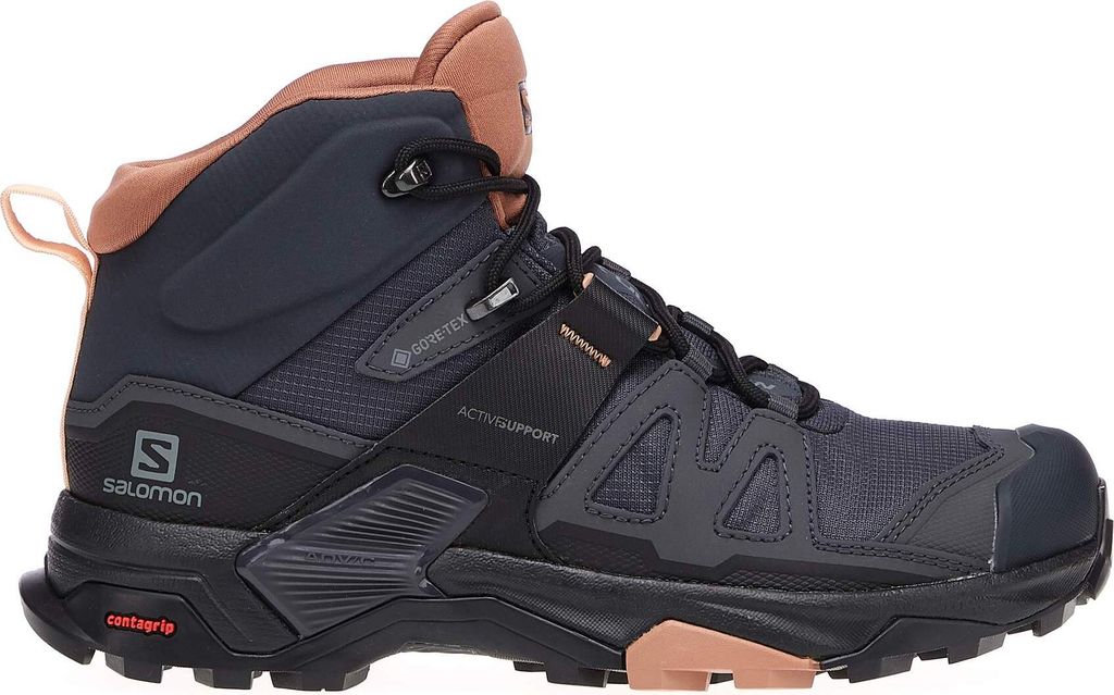 SALOMON SHOES X ULTRA 4 MID GTX W Ebon Ebony/Mocha Mousse/Almond 40.5