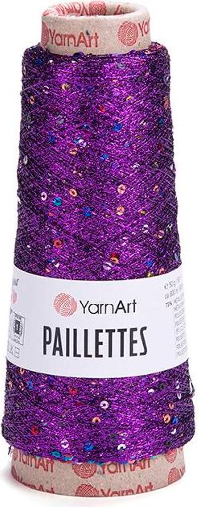 Włóczka kordonek nici YarnArt Paillettes 8009 fioletowy Zdjęcie produktu 