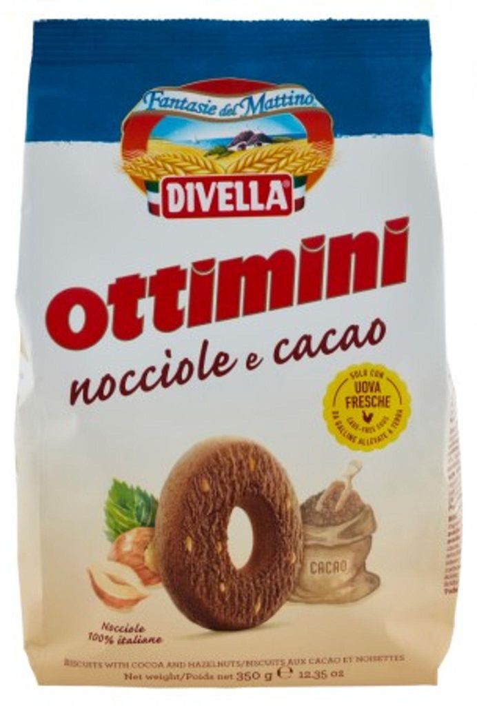 Biscuits Ottimini Nocciola 350 g - Divella Image du produit 