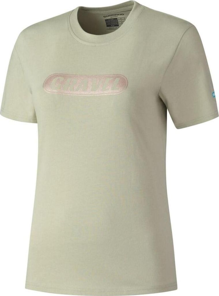 SHIMANO Kurzarm Fahrrad-Shirt - TEE - Beige L