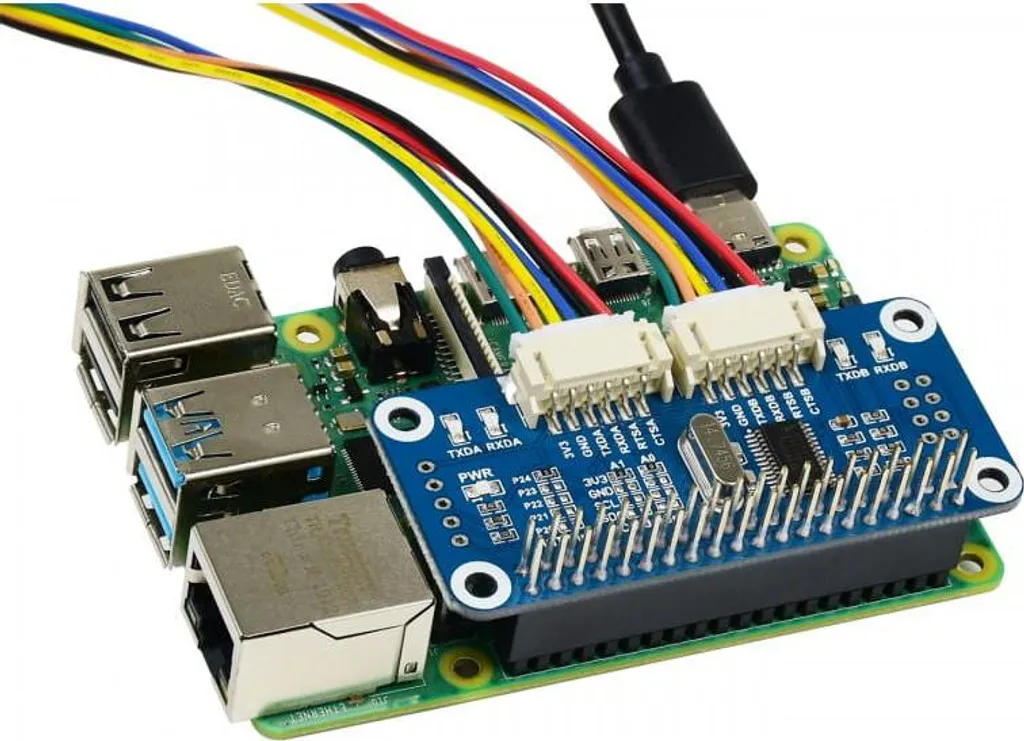 Extension GPIO Raspberry Pi avec ports UART et connecteurs renforcés - 6
