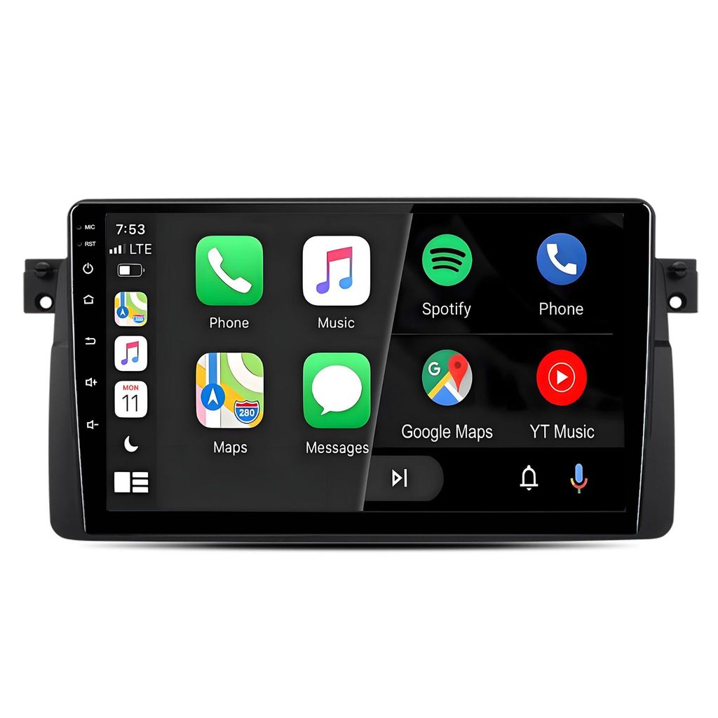 7'' Android Autoradio carplay android auto Für 3er BMW E46 318 320 ab 1998-2006 2GB+64GB GPS Navi BT WIFI DAB+ SWC RDS FM DSP USB