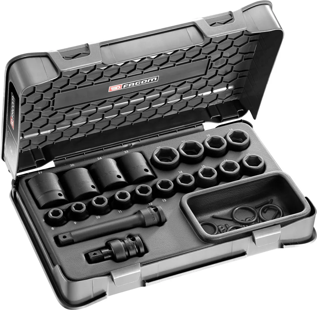 Facom NS.500A Coffret de Douilles à Choc 1/2" - Set de 20 Pièces Impact