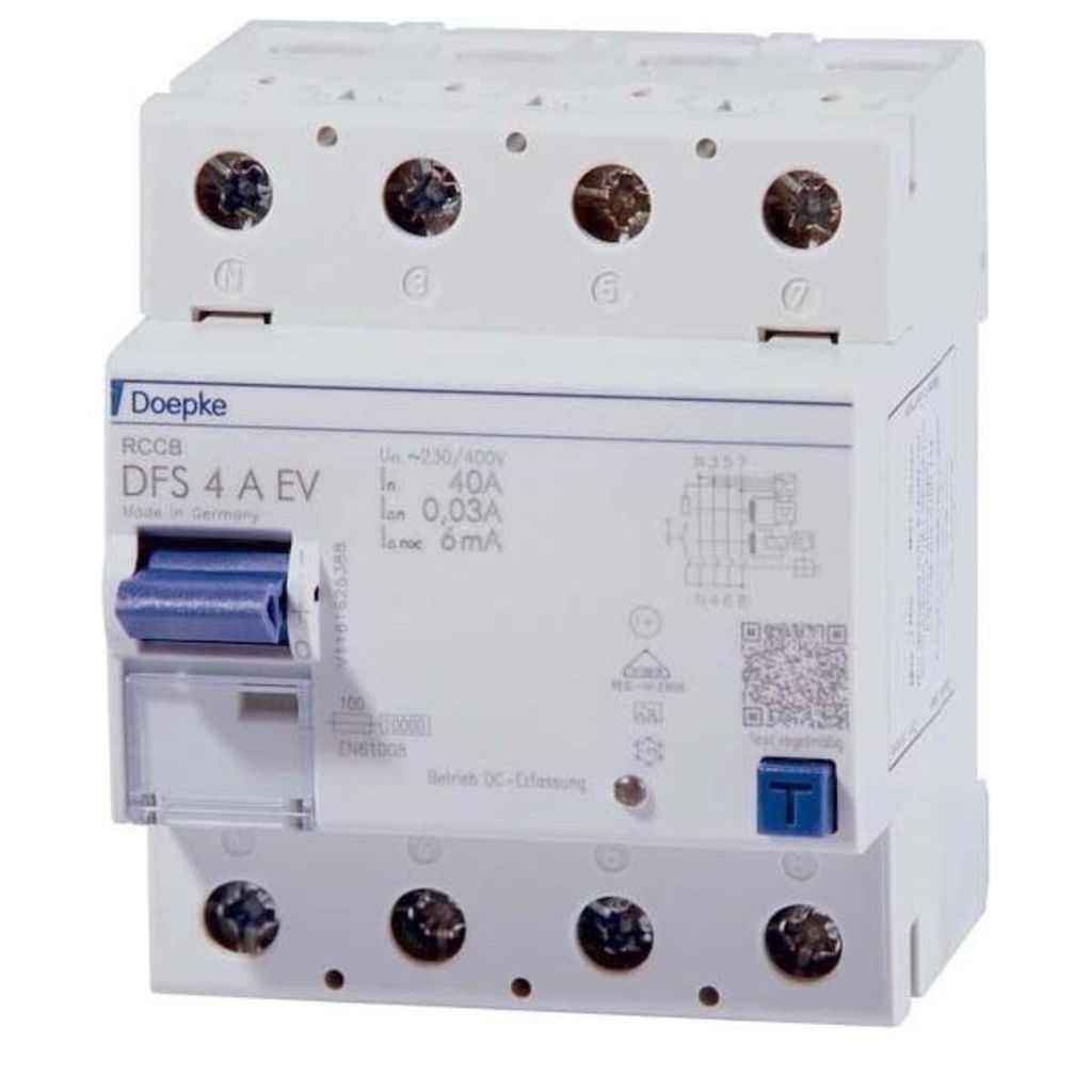 DOEPKE&CO. FI-Schutzschalter A 4p 440V 40A 0,03A 4TE REG