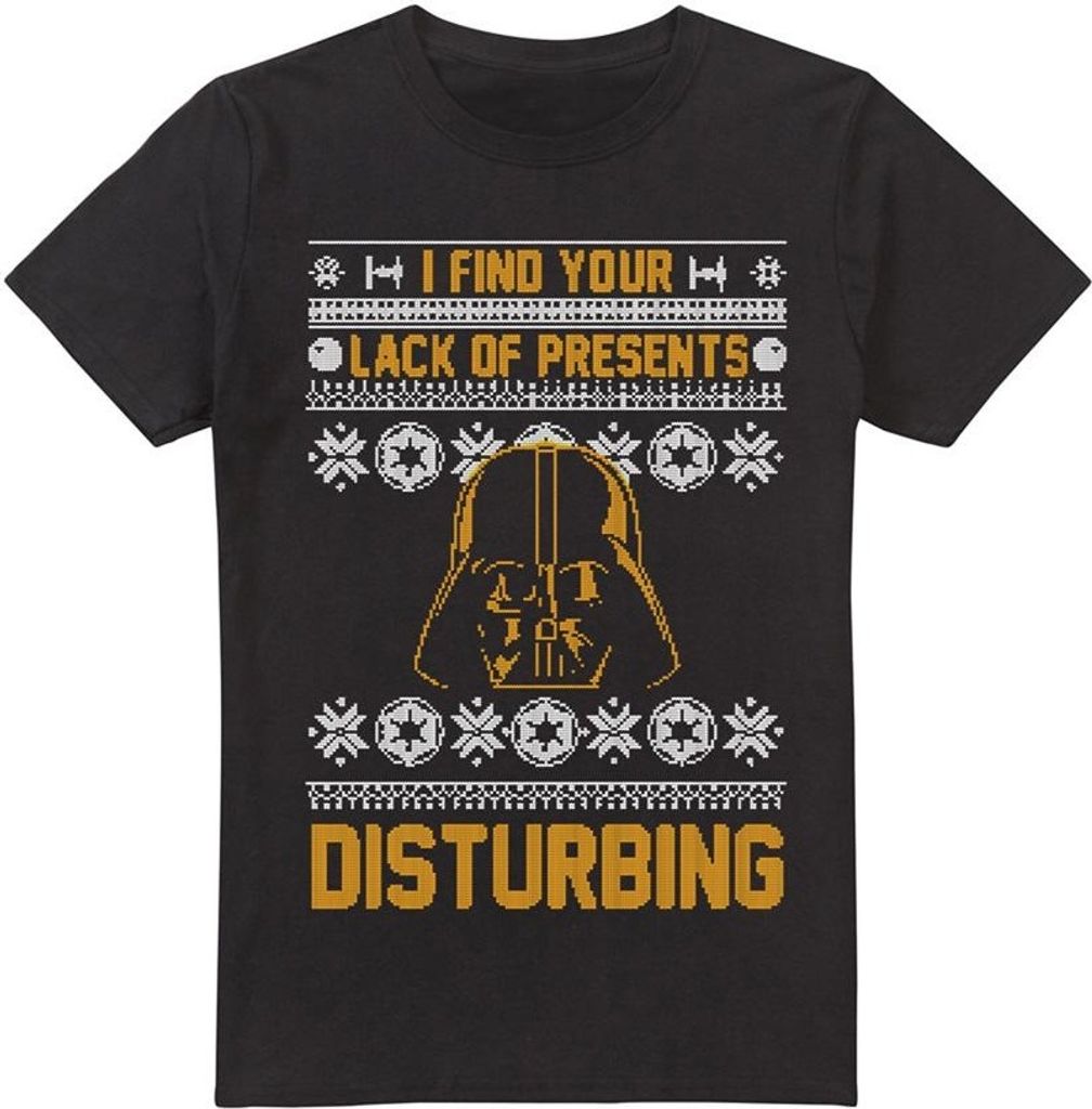 Star Wars - "Lack Of Christmas Presents" T-Shirt für Herren TV3851 (M) (Schwarz)