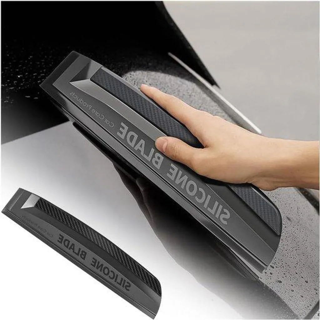 Grattoir à lèvre silicone souple anti-rayures pour séchage de l'eau