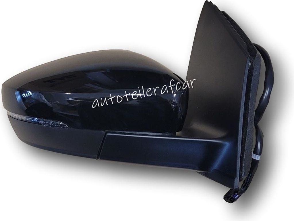 Außenspiegel Spiegel elektrisch Für VW POLO 6R 2009 - 2017 schwarz L041