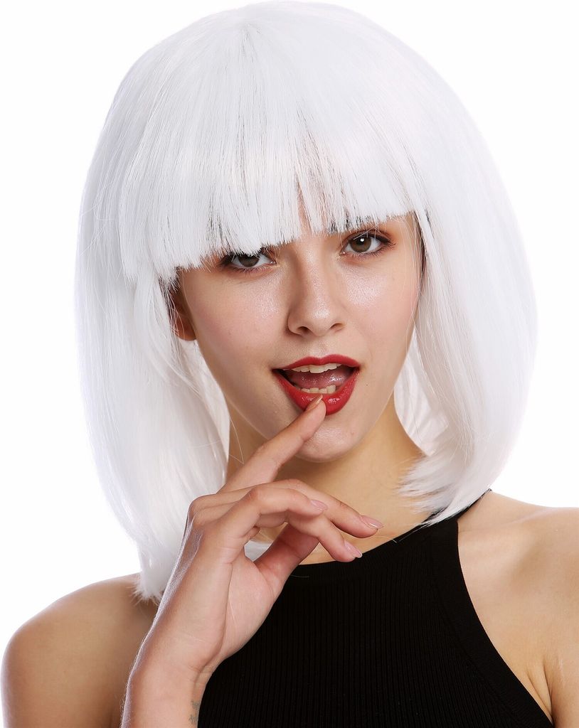 WIG ME UP Perücke Longbob Pony glatt weiß 0073-3-P60 Produktbild 