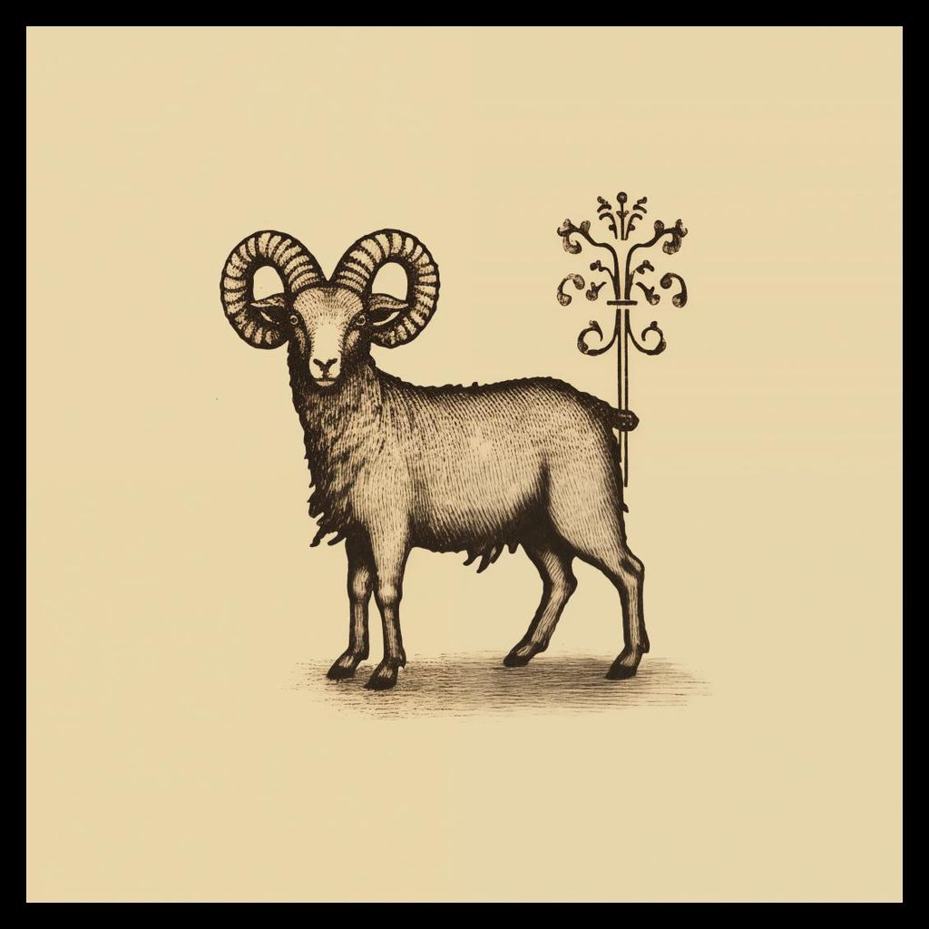 Plakat 50x50cm Natur und Heraldik