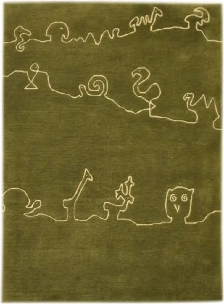 Tapis de Salon Vert Concept 711 120x180 cm - Confort et Modernité