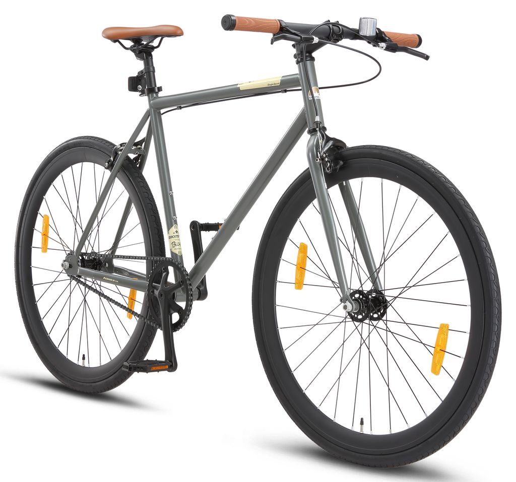 BIKESTAR Singlespeed 700C 28 Zoll City Stadt Fahrrad | 53 Produktbild 