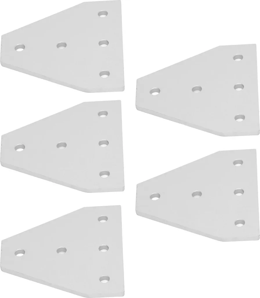 Plaque de liaison aluminium renforcé 4040T - 5 trous de fixation stable