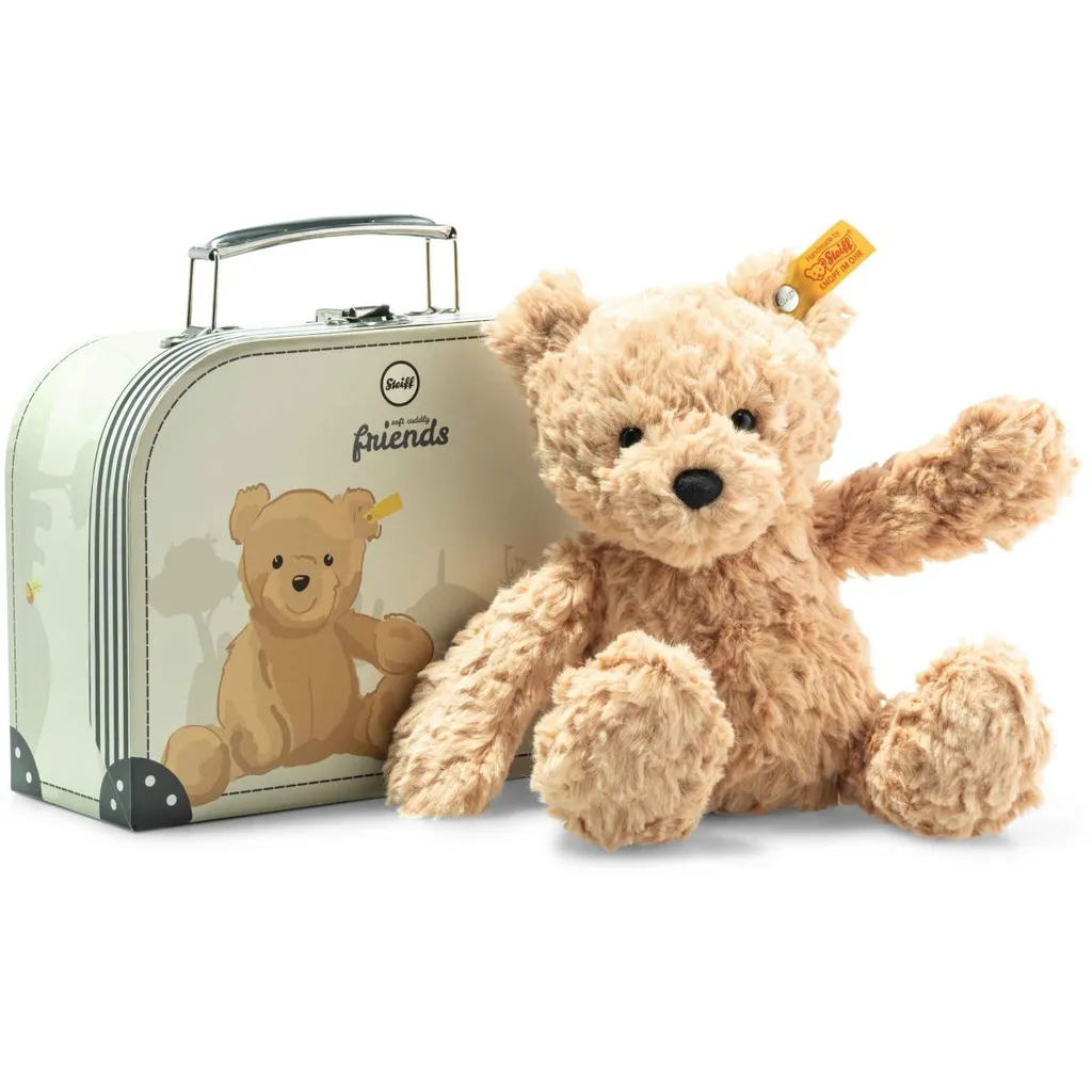 Ours Teddy Steiff Jimmy 25 cm marron clair avec valise - Réf 113918