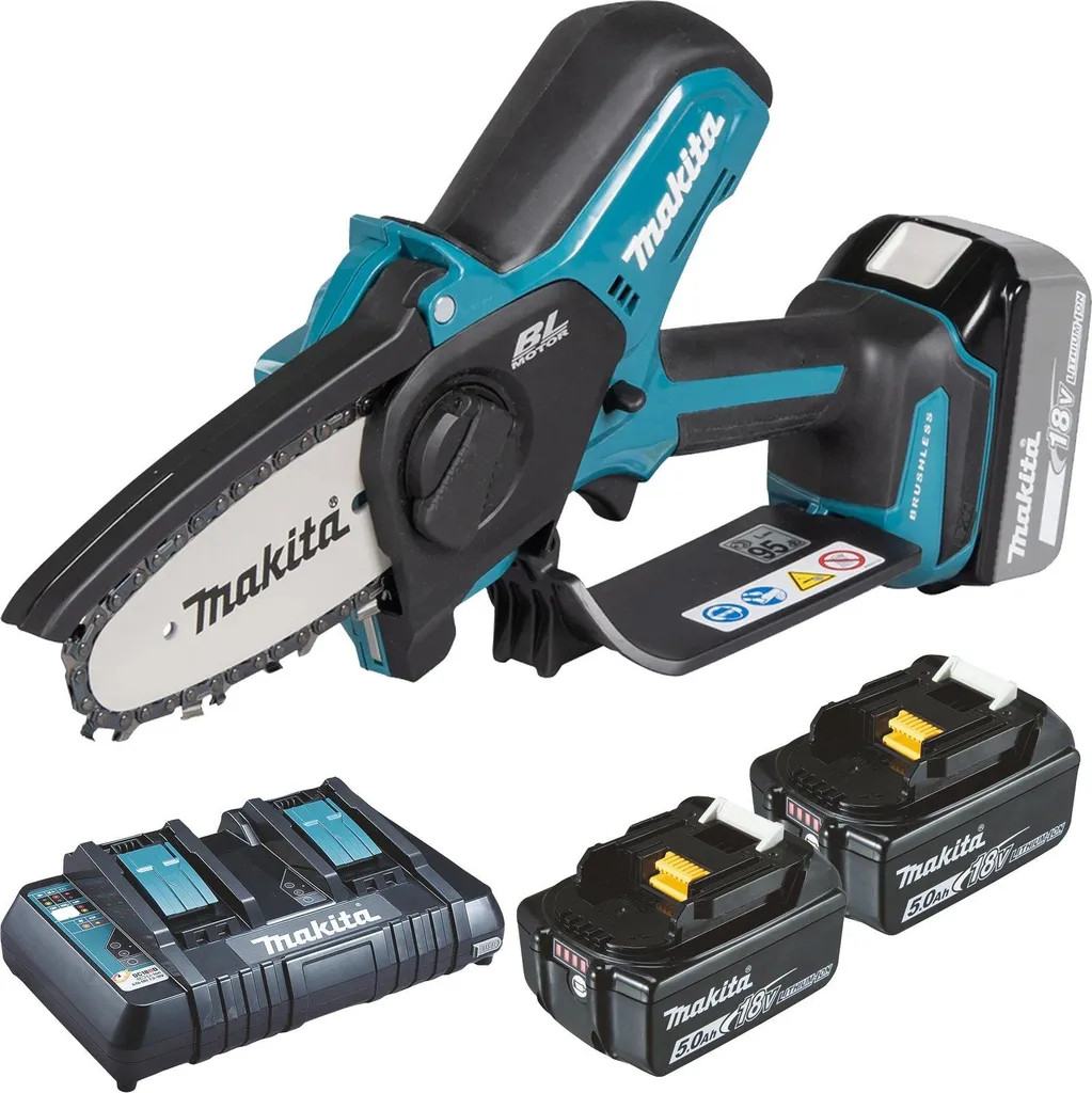 Mini tronçonneuse à batterie Makita DUC101PTE 18V pour jardin et bois
