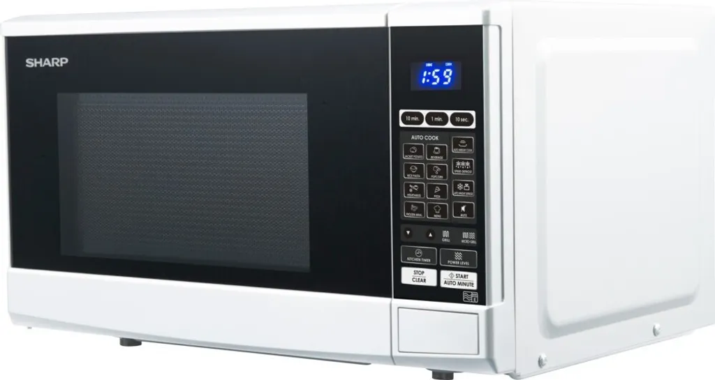 Micro-ondes 2en1 800W et Grill 1000W Blanc R670w 20 Litres Compact Design