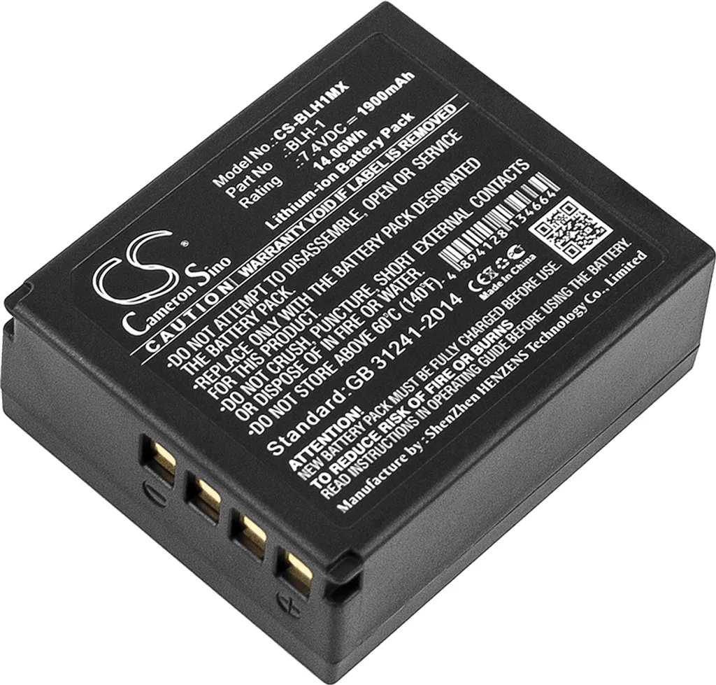 Batteria TECHTEK per Olympus OM-D E-M1 Mark II/III | Sostituisce BLH-1