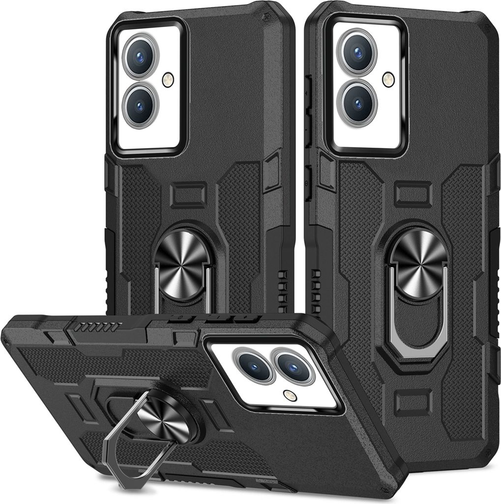 VIVO Y33S Hülle, Dual Layer Robuste Rüstung Ringhalter Ständer Schutzhülle für VIVO Y33S/Y21S/Y32/Y21/Y21T/Y21A 4G/Y21E 4G/Y33T/Y32 4G/Y21G Sc...