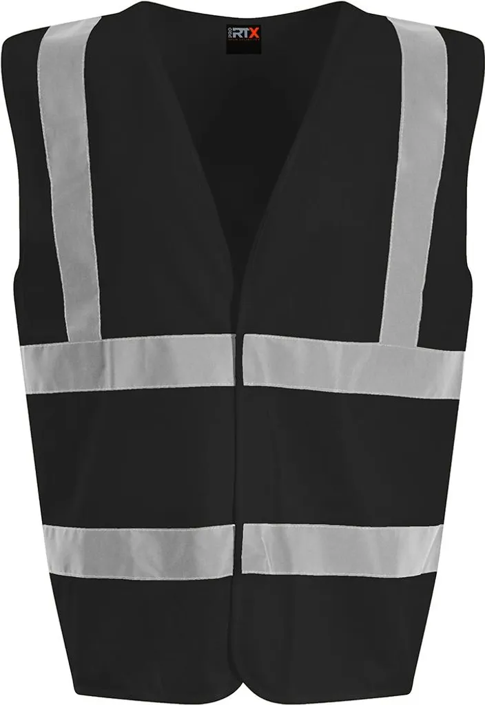 Gilet Lavoro PRO RTX PC4002 Nero XXL - Alta Visibilità Professionale