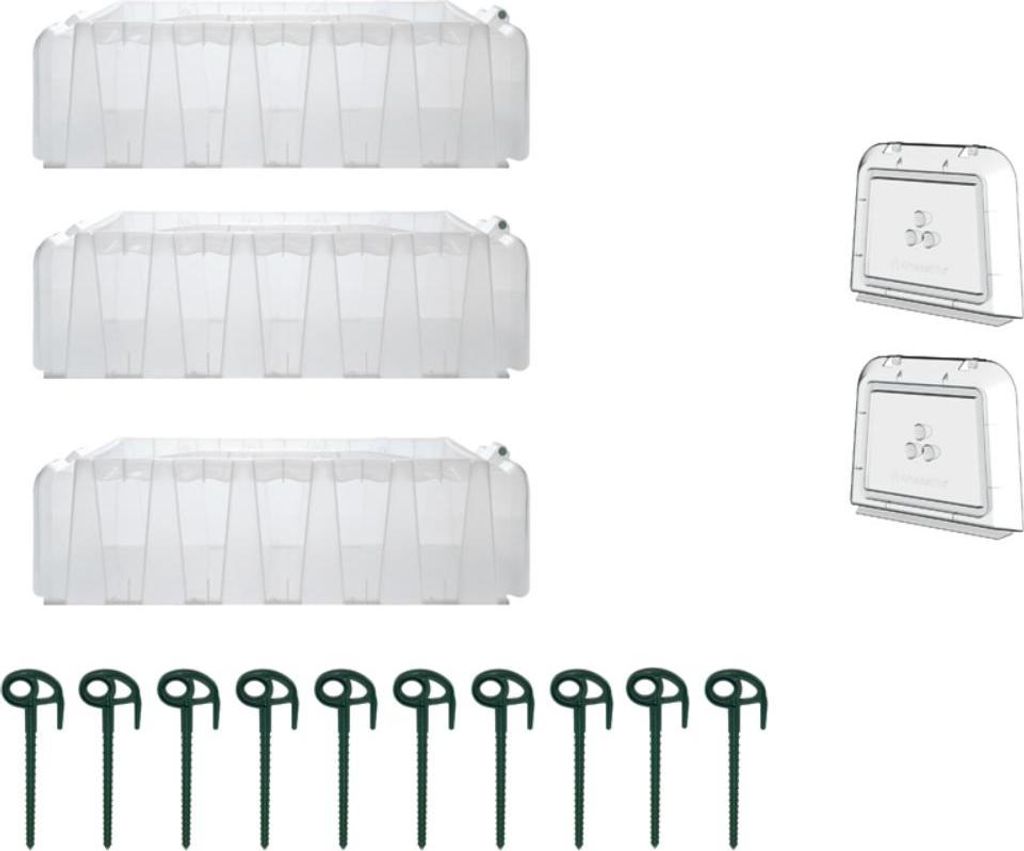 Kit 3 tunnels SUNNY avec 2 portes et 10 piquets Image du produit 