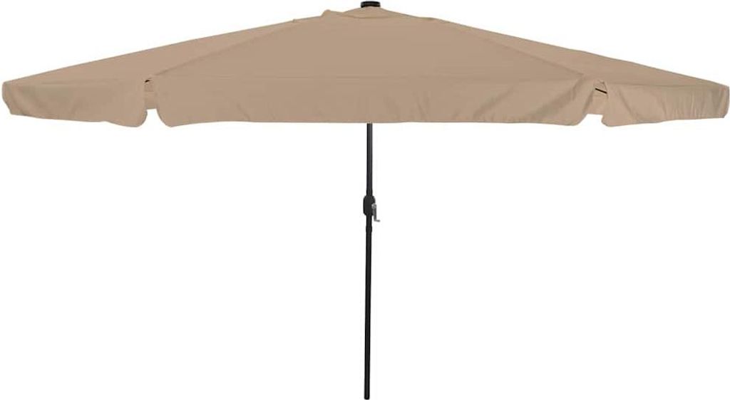 Garten-Sonnenschirm Taupe 395 x 395 x 245 cm Polyester