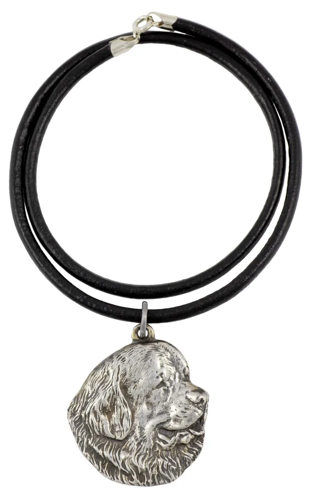 Collier Terre-Neuve Art-Dog : Pendentif Argenté pour Passionnés de Chiens