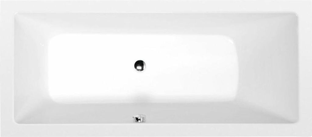 MIMOA Rechteckwanne mit Füßen 170x75x39cm, weiß