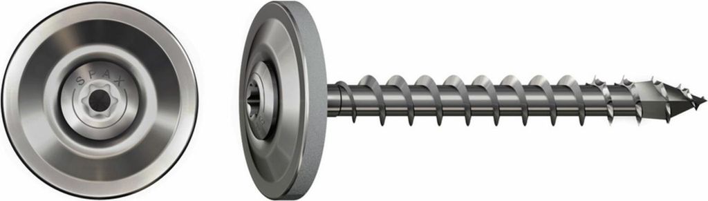 Spax Spenglerschraube A2 T-Star Plus T20 4Cut Dichtscheibe 20mm 4,5x55