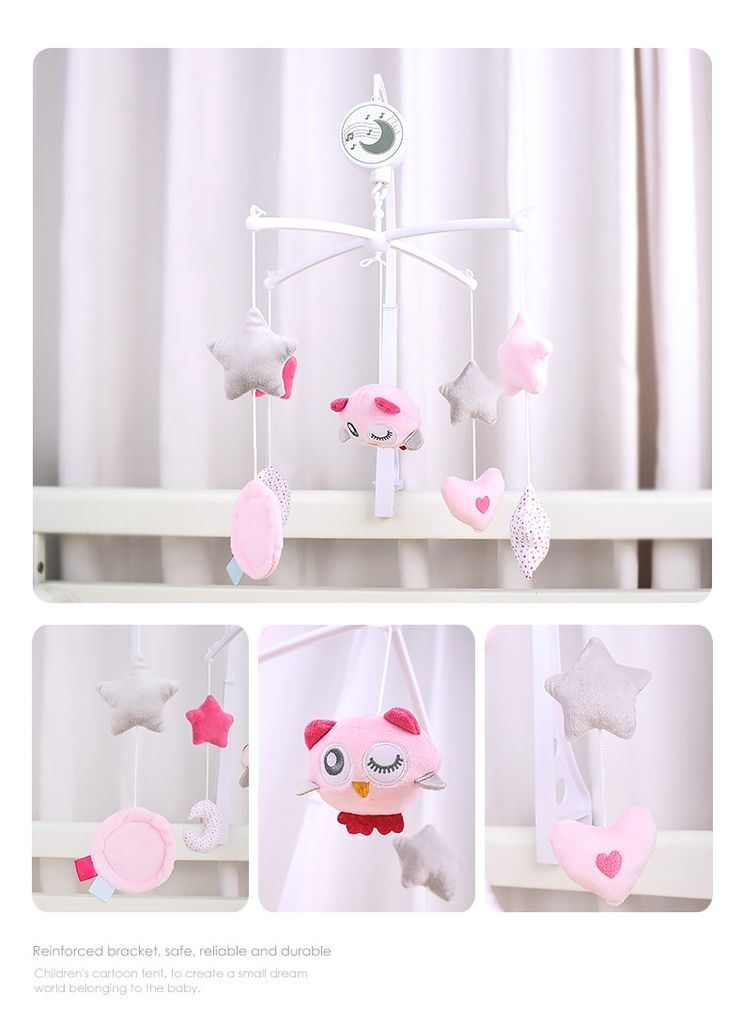 Baby Mobile für Babybetten mit Musik hängenden rotierenden Produktbild 3