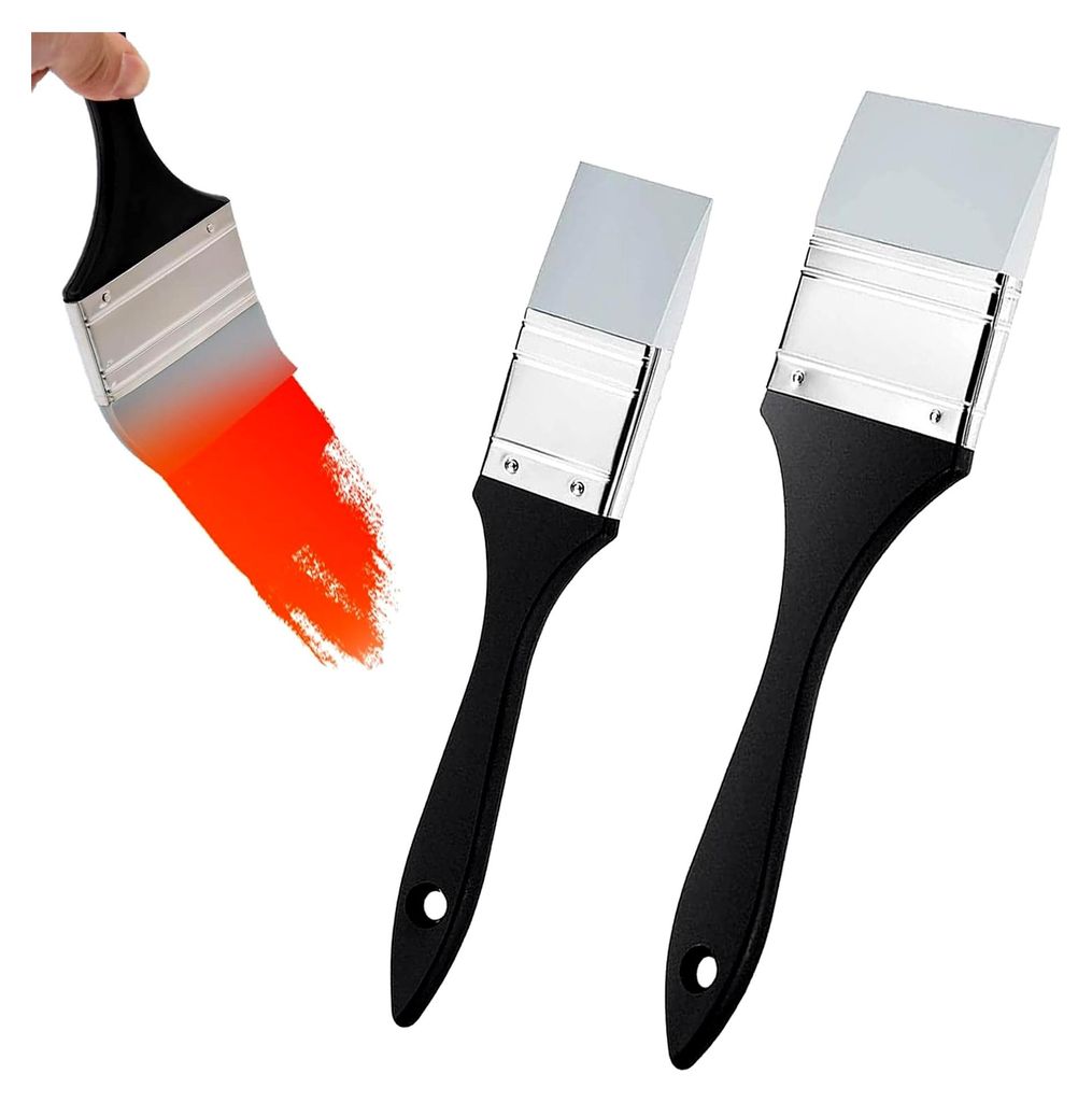 2 Stück Silikonmalpinsel, Silikonbürste, Kunstmalpinselset aus Silikon, Malerpinsel, Silikonpinsel für Acrylfarben