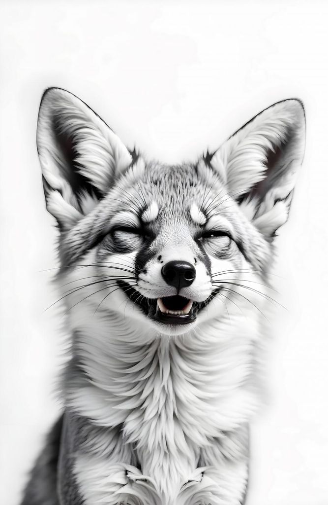 Poster 20x30cm Vintage Künstlerisch | Fuchs | Tierporträt Pop Art