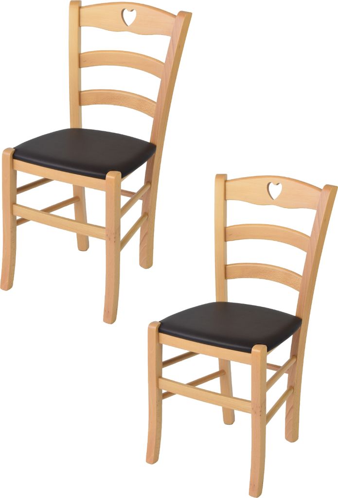 t m c s Tommychairs - 2er Set Stühle CUORE für Küche und Produktbild 