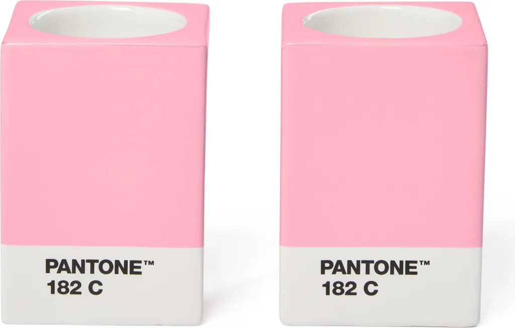 Bougeoir design scandinave PANTONE Copenhagen D rose clair pour table