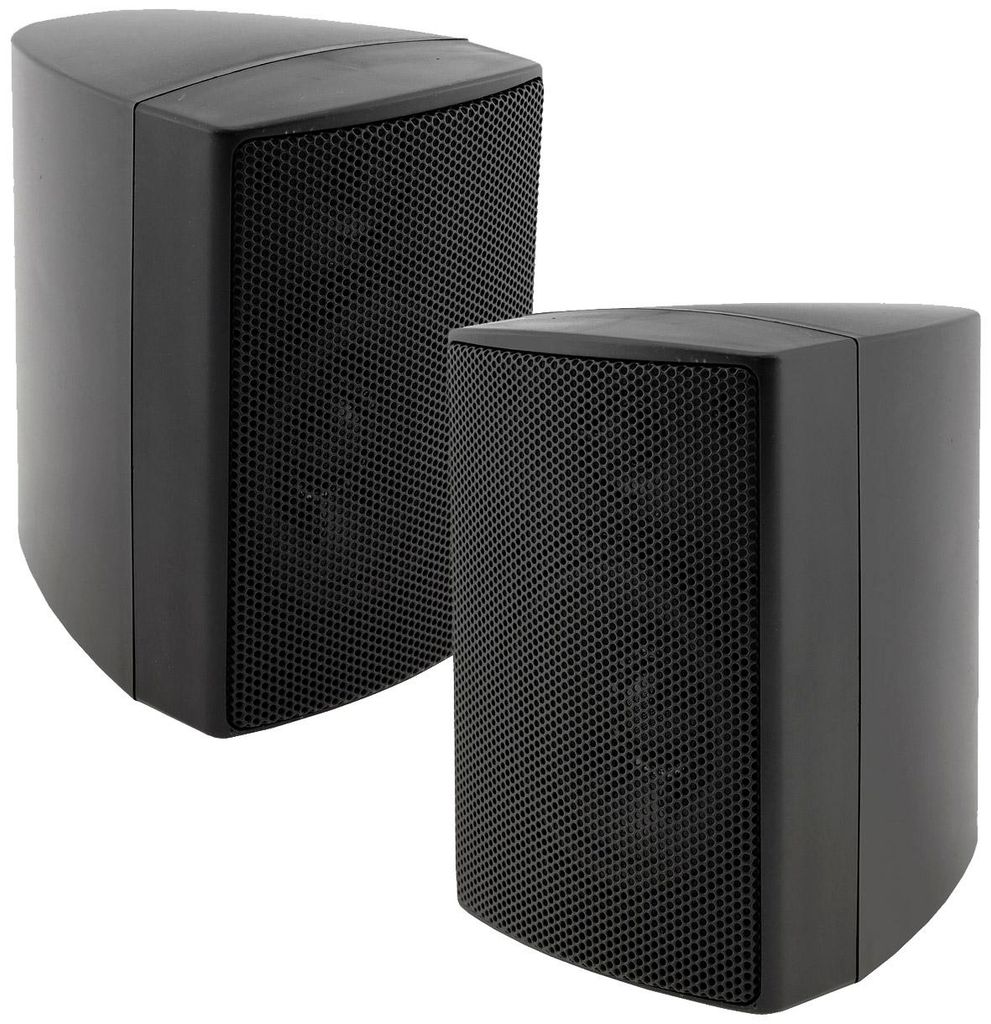 ChiliTec Haut-parleurs 2 voies noir paire pour chaîne hi-fi Image du produit 
