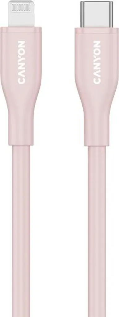 Chargeur Rapide iPhone USB-C vers Lightning 1m Silicone Rose Durable