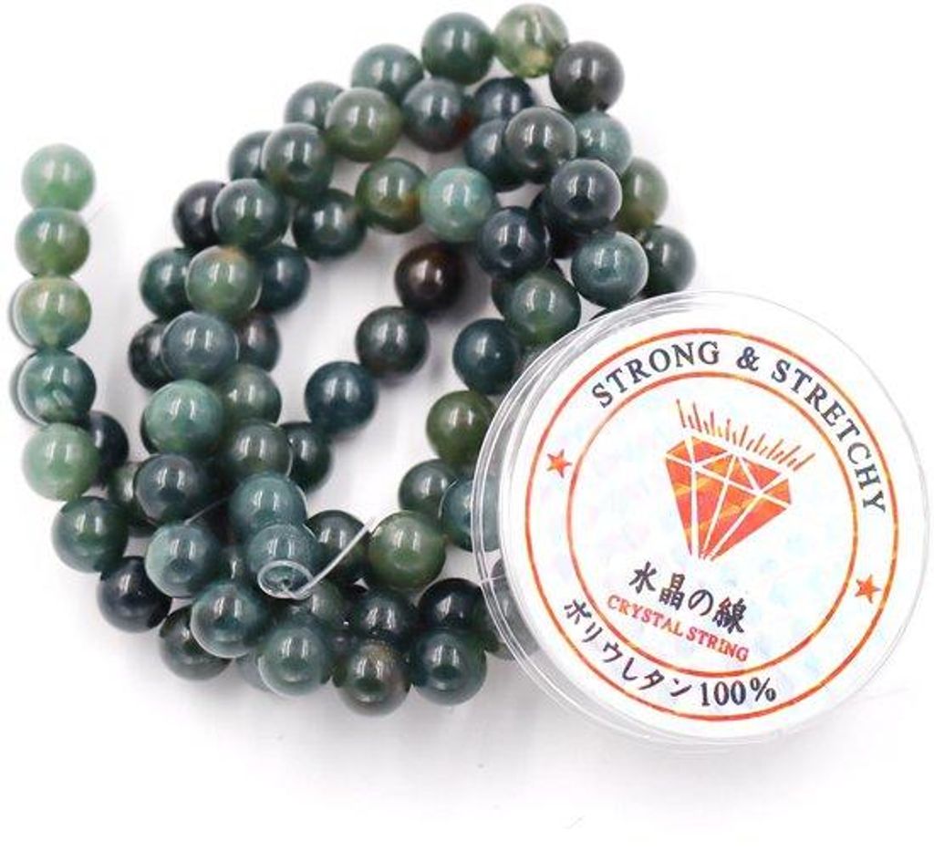 Plastik-Schmuckanhänger für Handgemachte-Schmuck Energie-Stick-Schlange-Armband 6 mm, 128 Stück, Plastik-Schnur 6 mm
