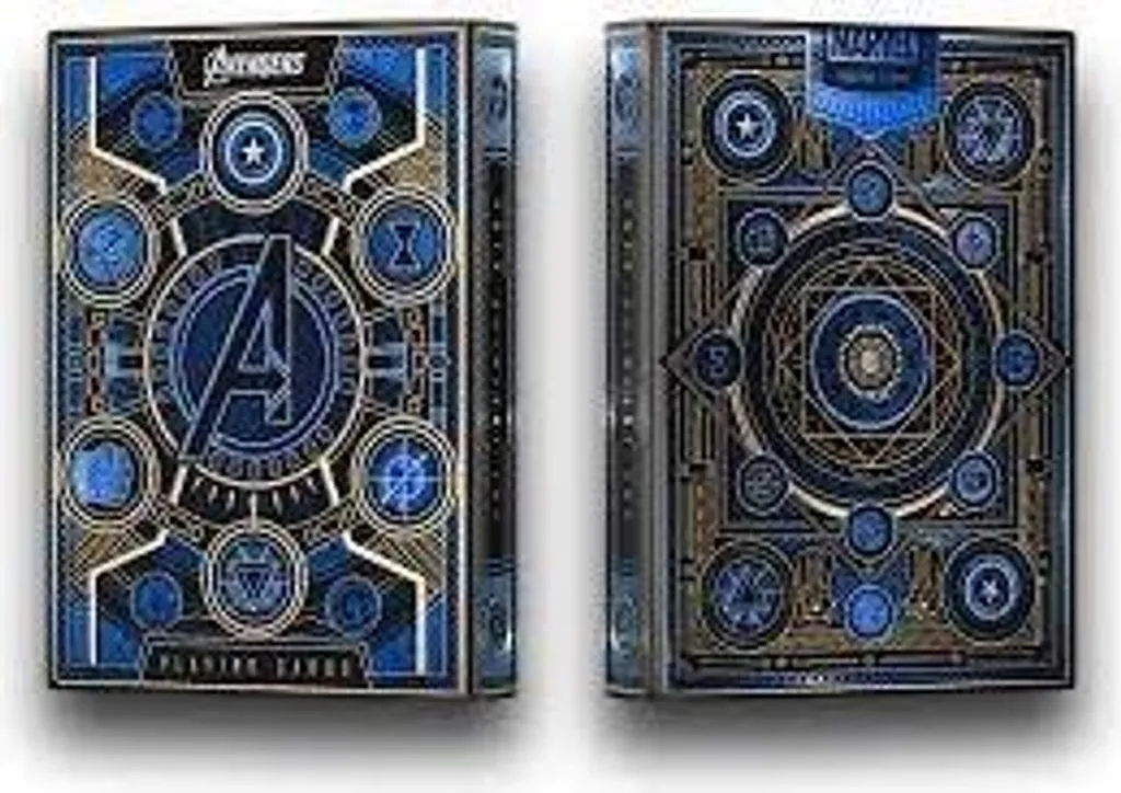 Avengers Theory11 bleu - Cartes à jouer de Luxe avec dorures à chaud